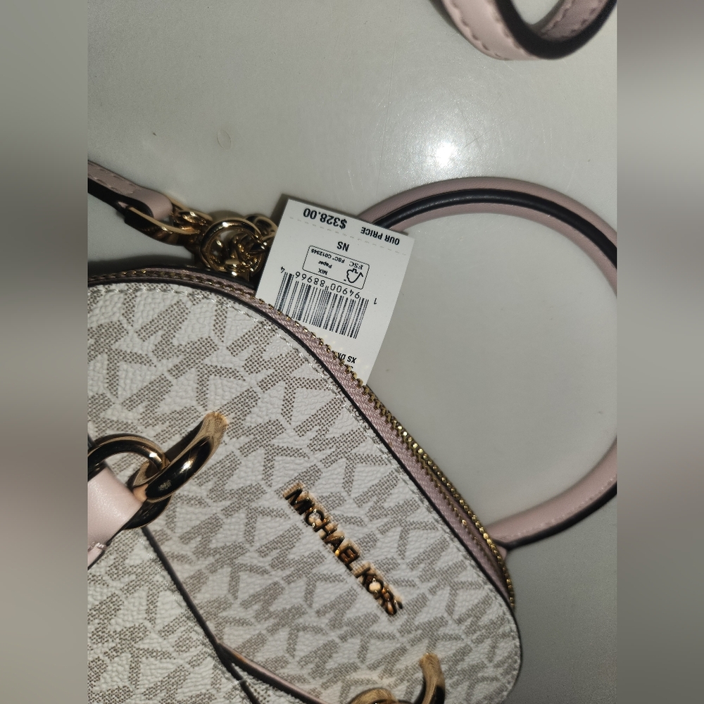 Michael Kors XS Jet Set Travel Mini Satchel With Crossbody Strap. Blush! New! - Picture 7 of 11